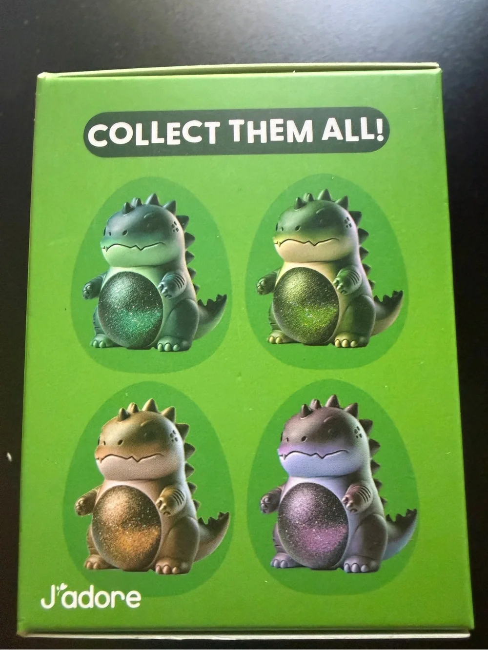 New J'adore Squishasaurus Dinosaur Squishy Squeeze Green Glitter Sensory Toy 3+